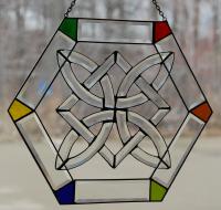 CELTIC HEXAGON SUNCATCHER